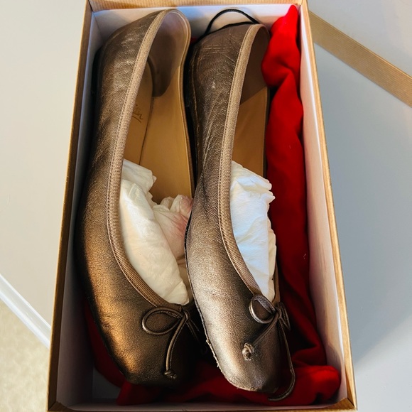 Christian Louboutin Brown Leather Ballet Flats - Picture 2 of 9